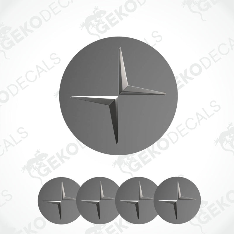 Mercedes-Benz star logo decal set on a white background with 'Gekodecals' branding.