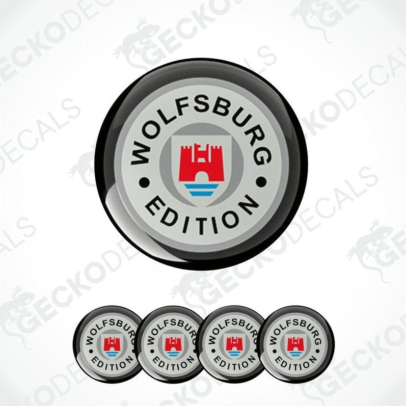 Wolfsburg Edition logo with a red castle emblem on a white background