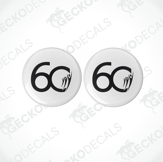 RAPIDO 60 YEARS AUTOMOTIVE EPOXY DECALS