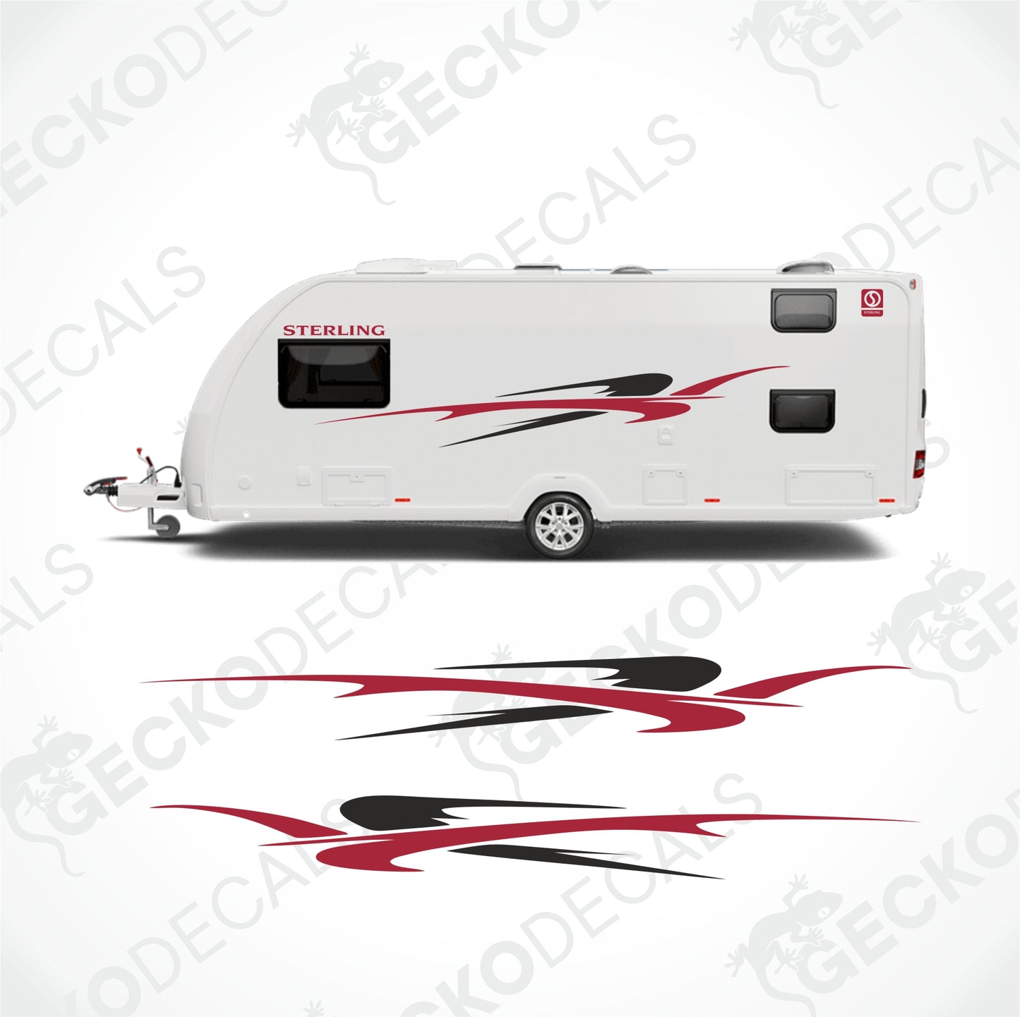 STERLING CARAVAN DECORATION SET