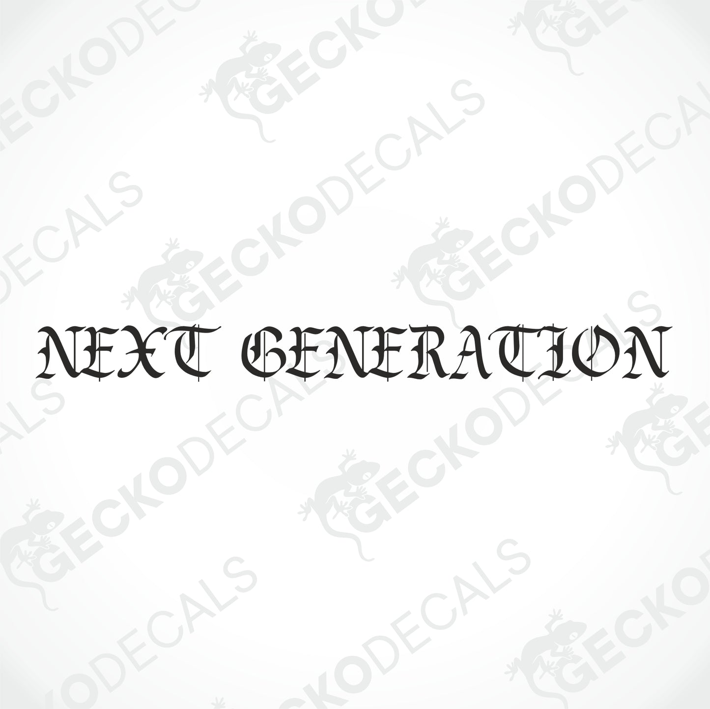 NEXT GENERATION WINDSCREEN DECAL