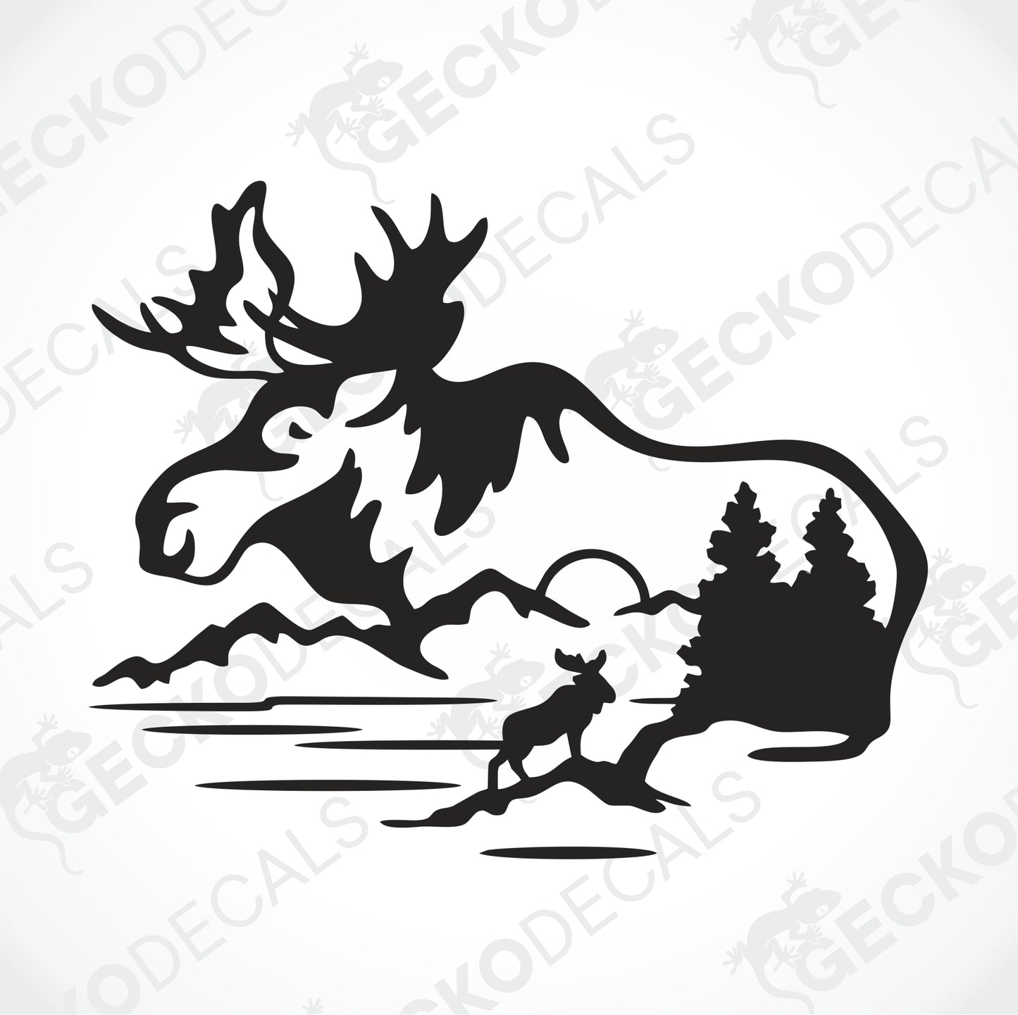 MOOSE IN THE MOUNTAIN NATURE