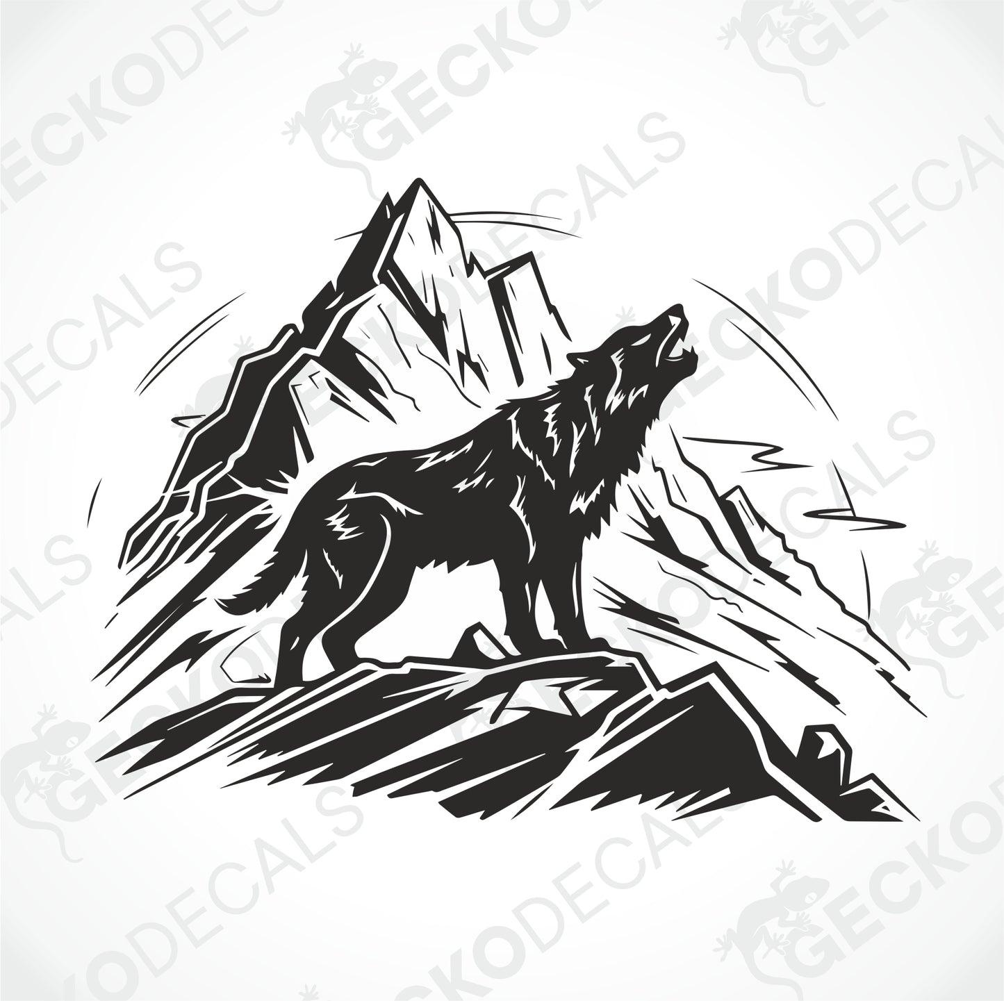 THE WOLF HOWLS IN THE MOUNTAINS