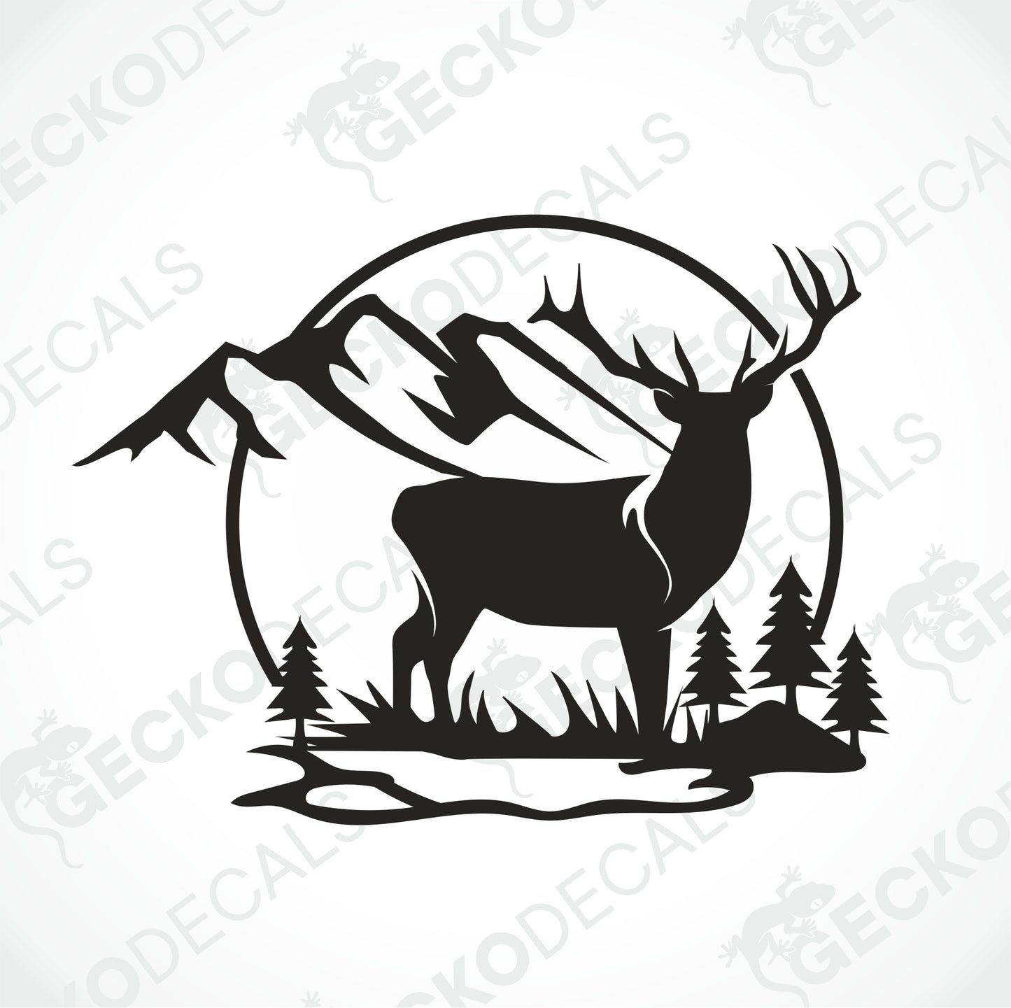 DEER IN THE MOUNTAIN NATURE