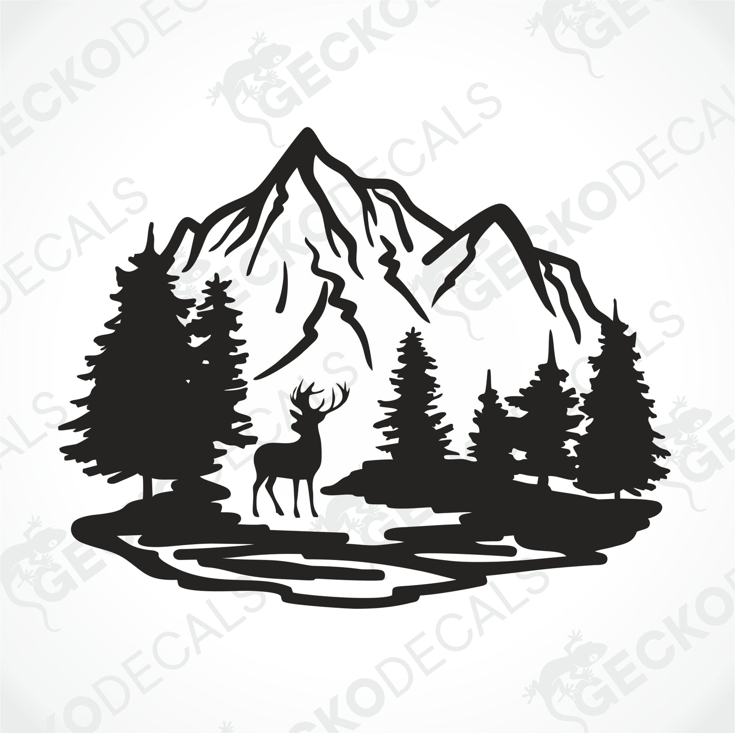 DEER IN THE MOUNTAIN NATURE