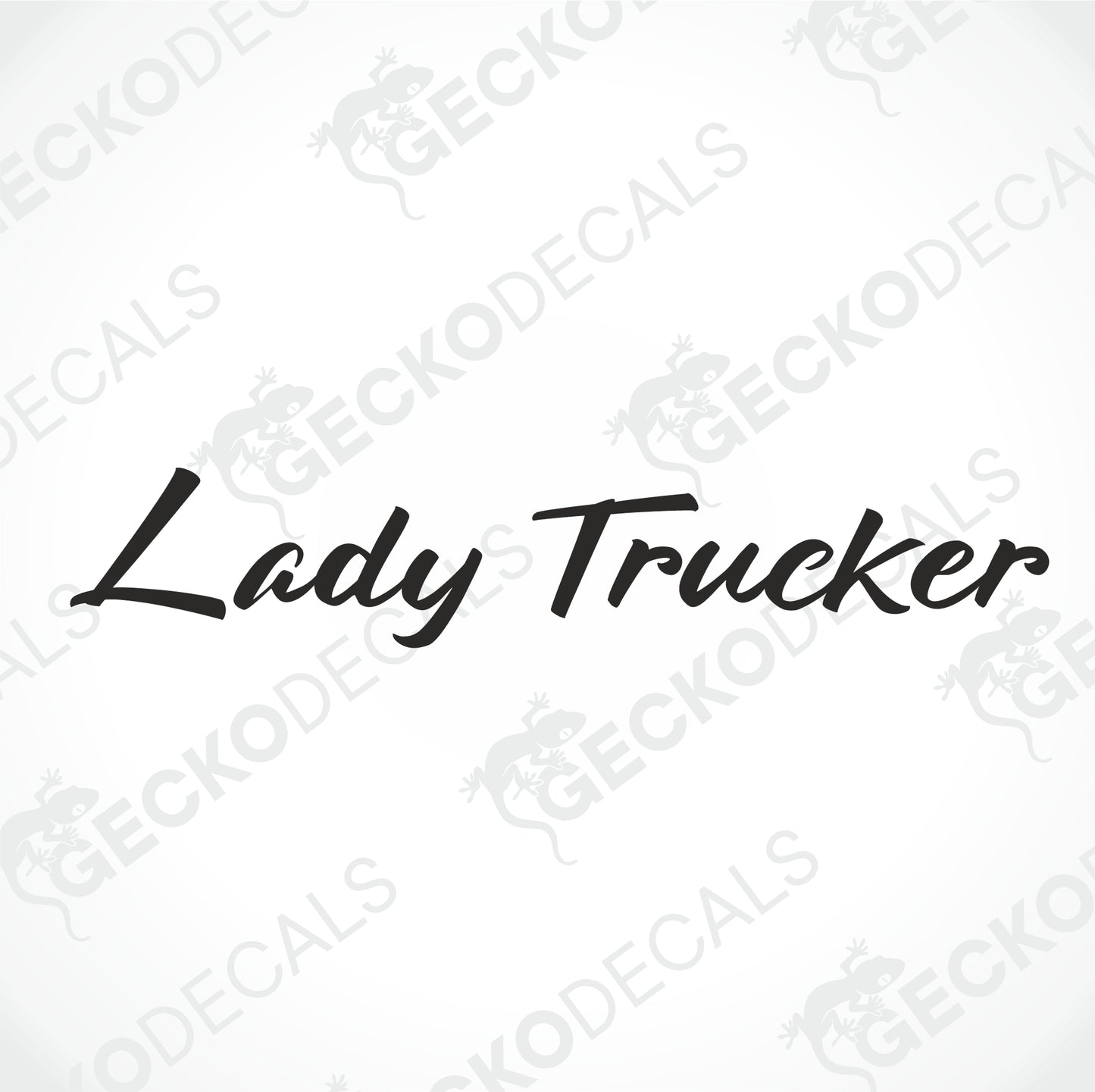 LADY TRUCKER WINDSCREEN DECAL