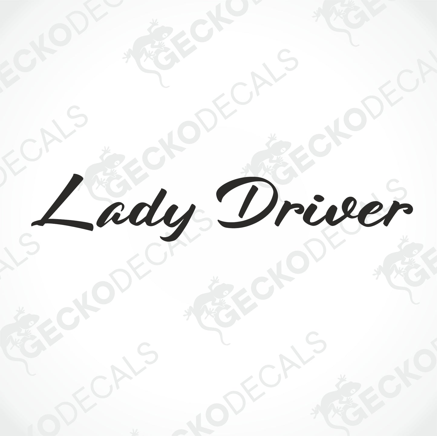LADY DRIVER WINDSCREEN DECAL
