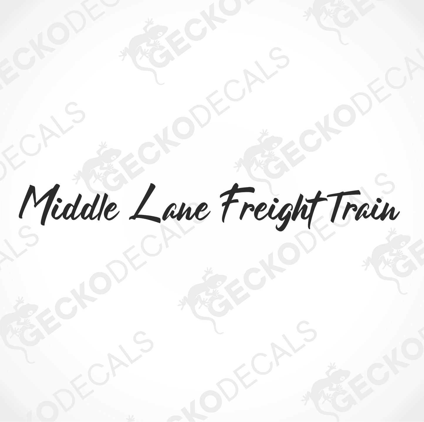 MIDDLE LANE FREIGHT TRAIN WINDSCREEN DECAL