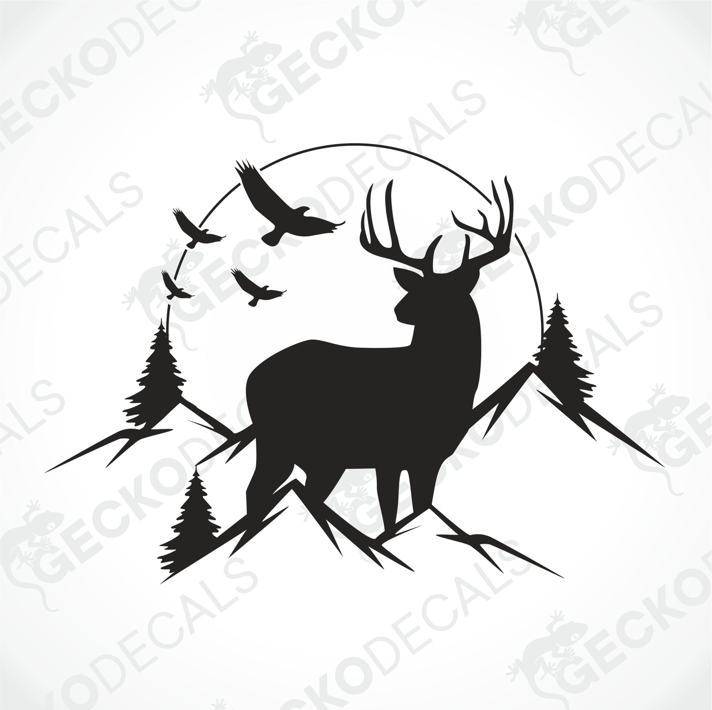 DEER IN THE MOUNTAIN NATURE