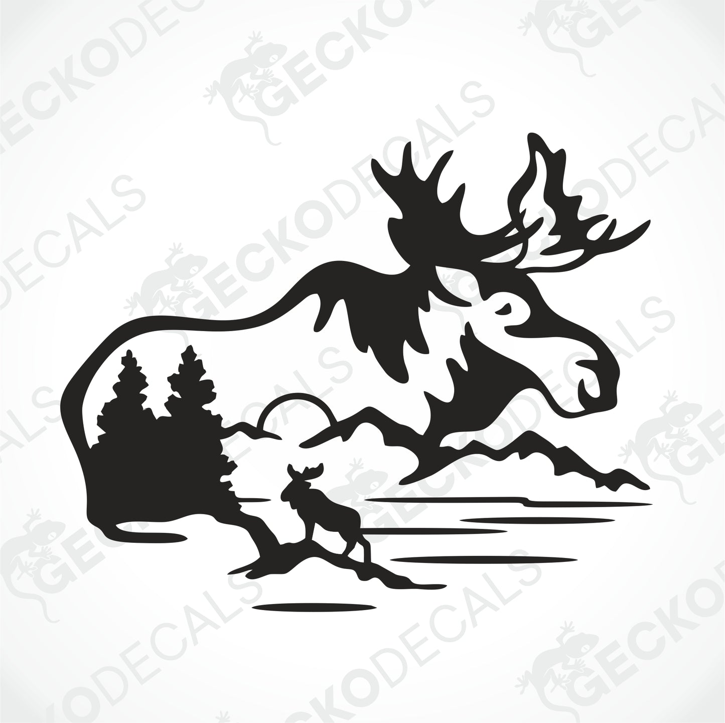 MOOSE IN THE MOUNTAIN NATURE