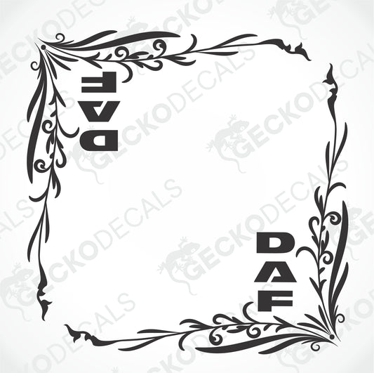 DAF SIDE WINDOW DECALS