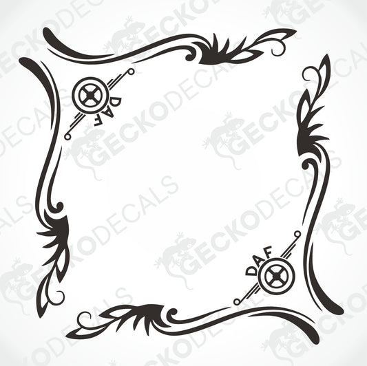 DAF SIDE WINDOW DECALS