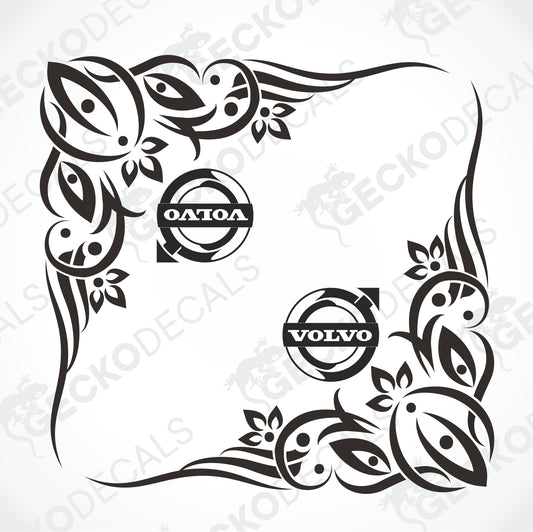 VOLVO SIDE WINDOW DECALS