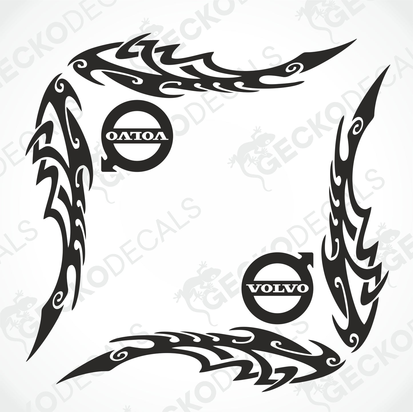VOLVO TRIBAL SIDE WINDOW DECALS