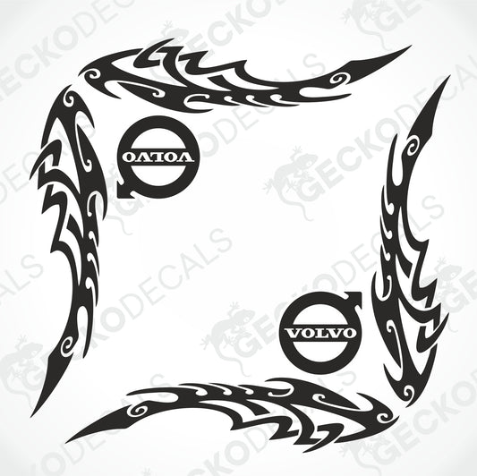 VOLVO TRIBAL SIDE WINDOW DECALS