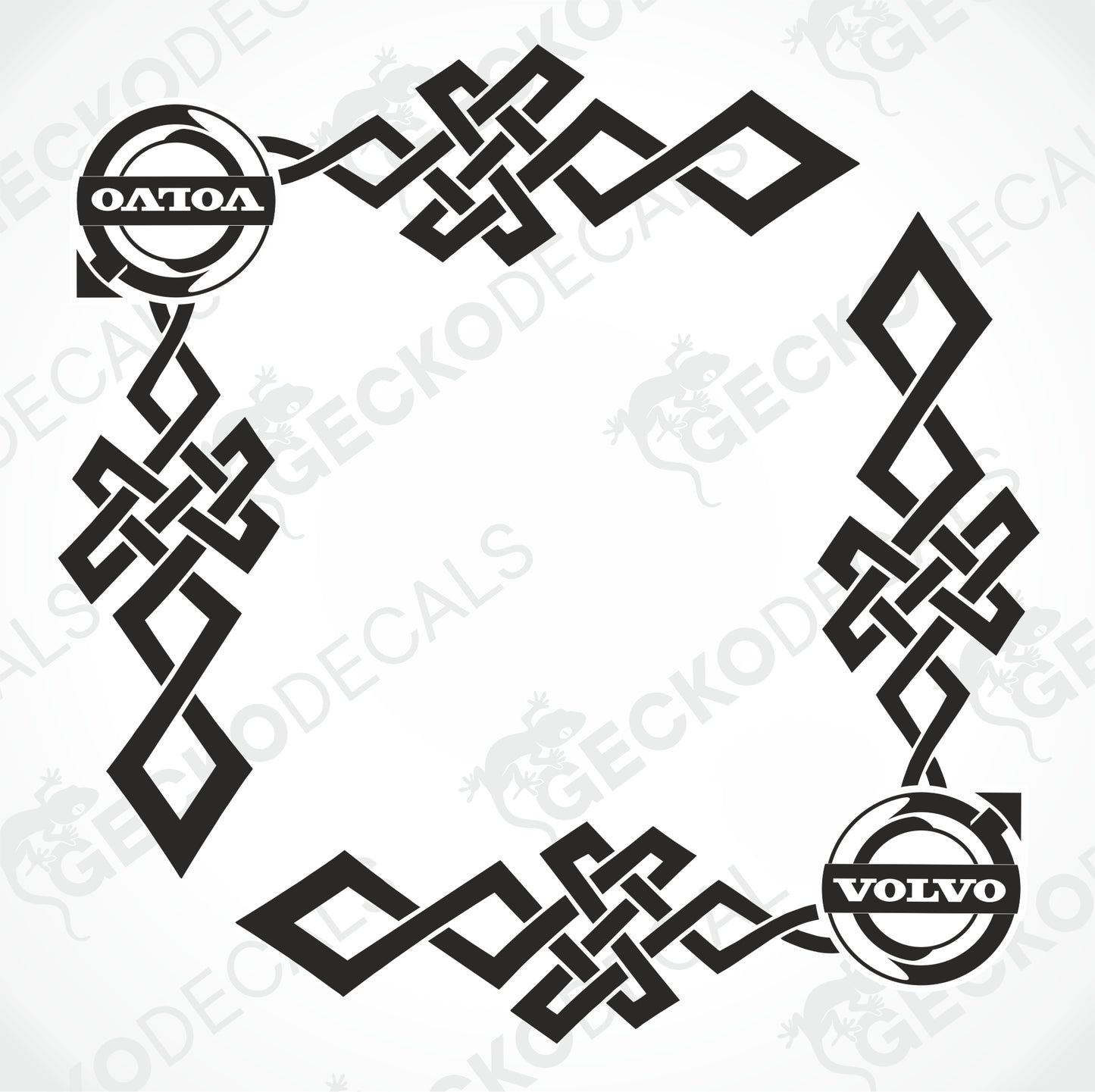 VOLVO TRIBAL SIDE WINDOW DECALS