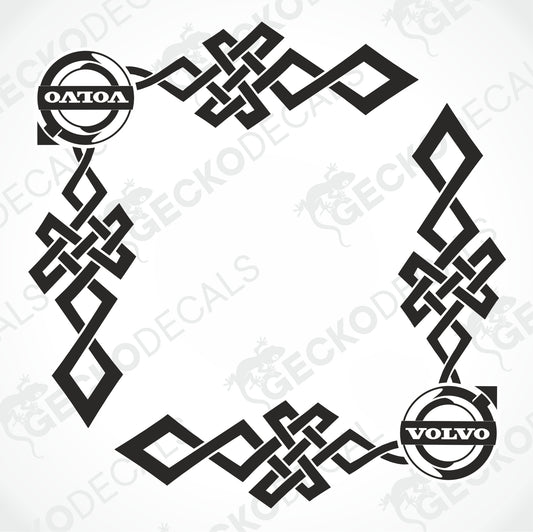 VOLVO TRIBAL SIDE WINDOW DECALS