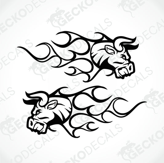 BULLS TRIBAL DECALS