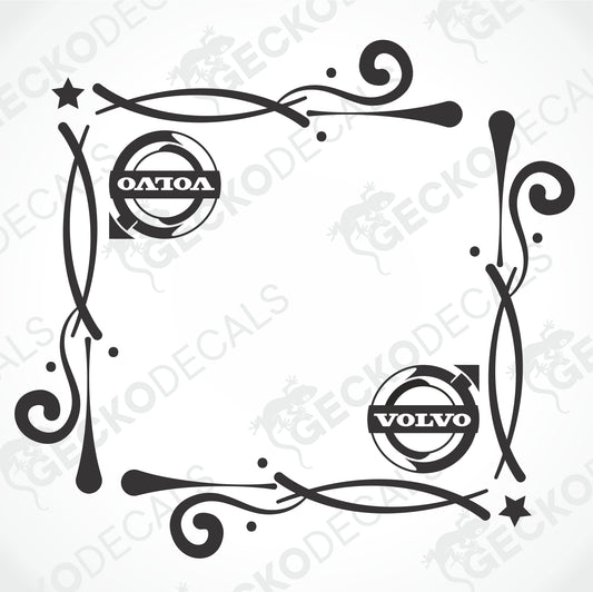 VOLVO SIDE WINDOW DECALS