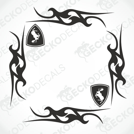 VOLVO TRIBAL SIDE WINDOW DECALS