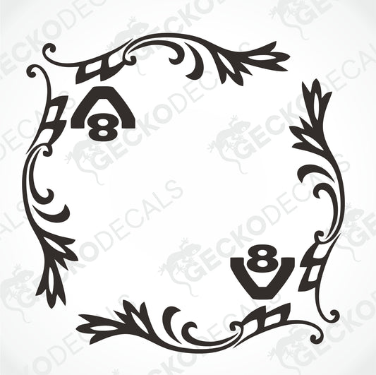 SCANIA V8 SIDE WINDOW DECALS