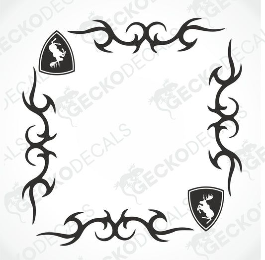 VOLVO TRIBAL SIDE WINDOW DECALS