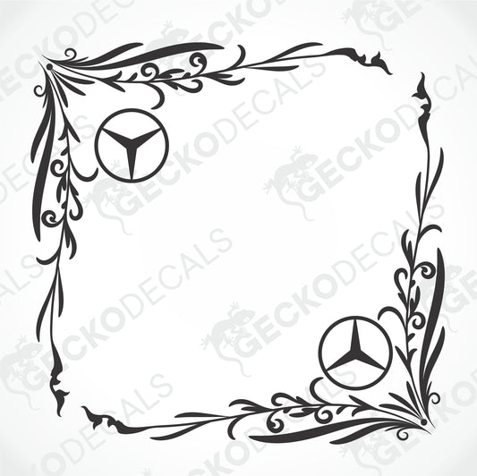 MERCEDES-BENZ SIDE WINDOW DECALS