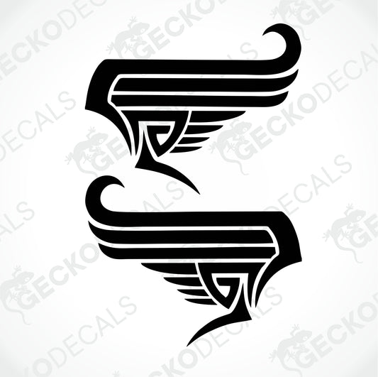WINGS TRIBAL DECALS