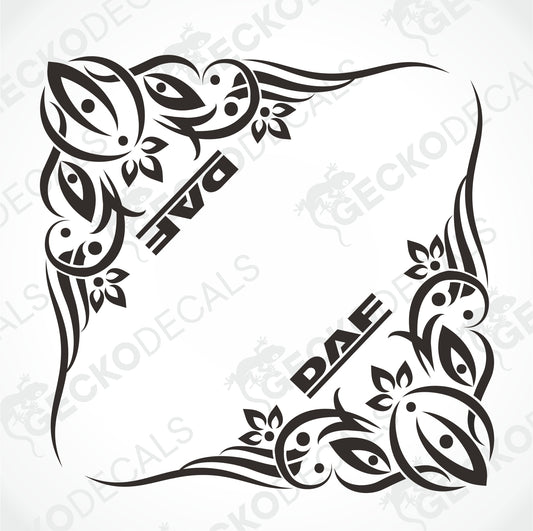 DAF SIDE WINDOW DECALS