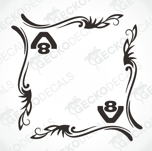 SCANIA V8 SIDE WINDOW DECALS