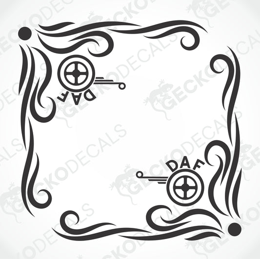 DAF SIDE WINDOW DECALS