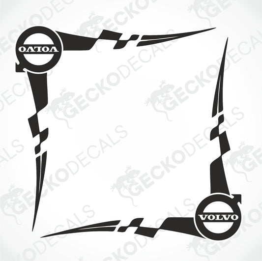 VOLVO TRIBAL SIDE WINDOW DECALS