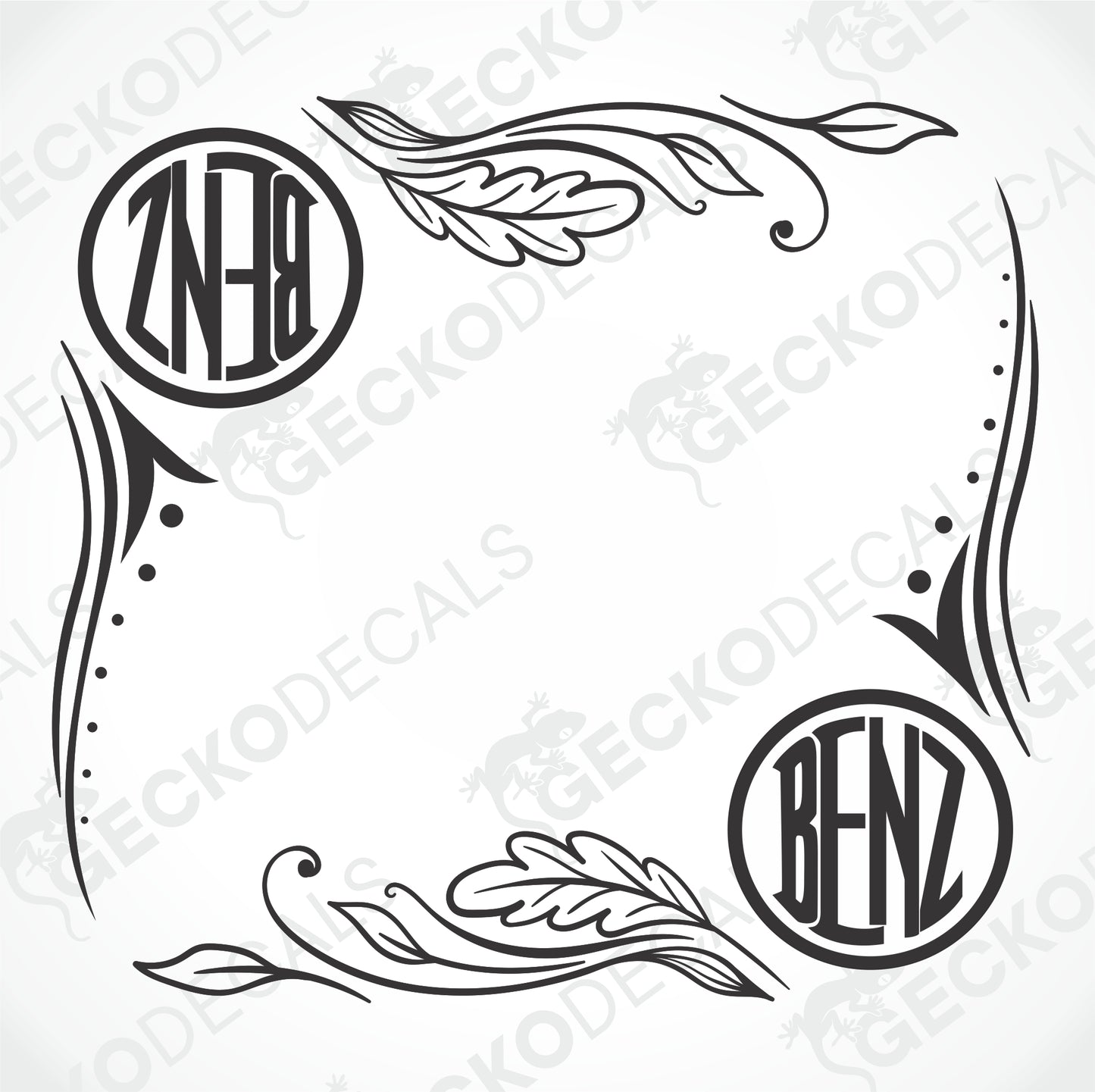 BENZ SIDE WINDOW DECALS