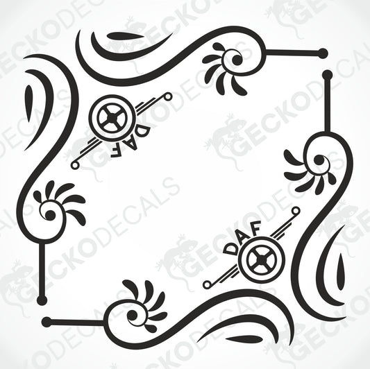 DAF SIDE WINDOW DECALS