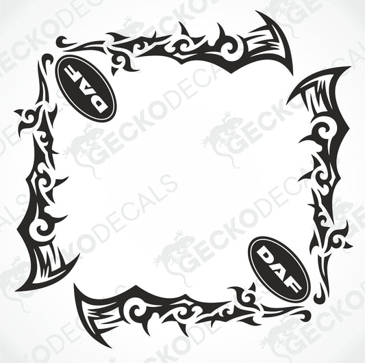 DAF TRIBAL SIDE WINDOW DECALS