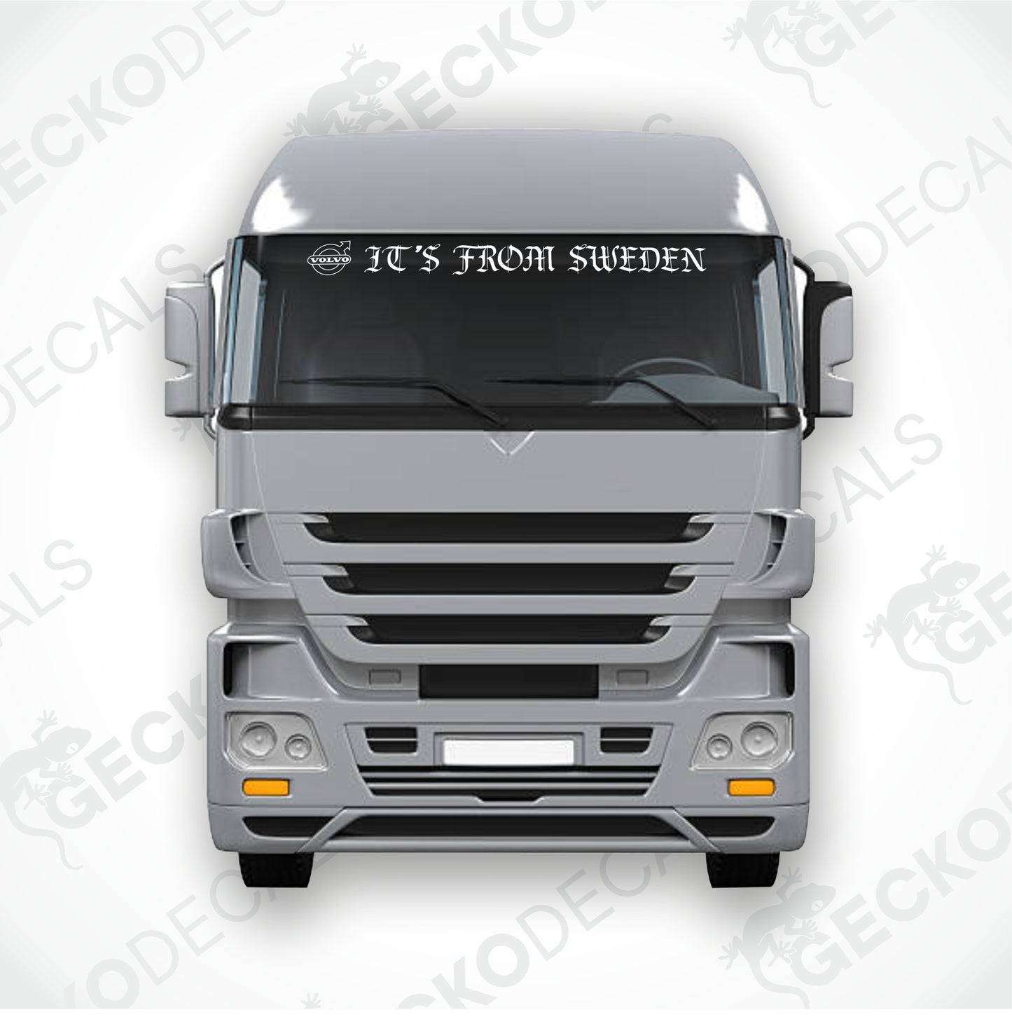VOLVO IT'S FROM SWEDEN WINDSCREEN