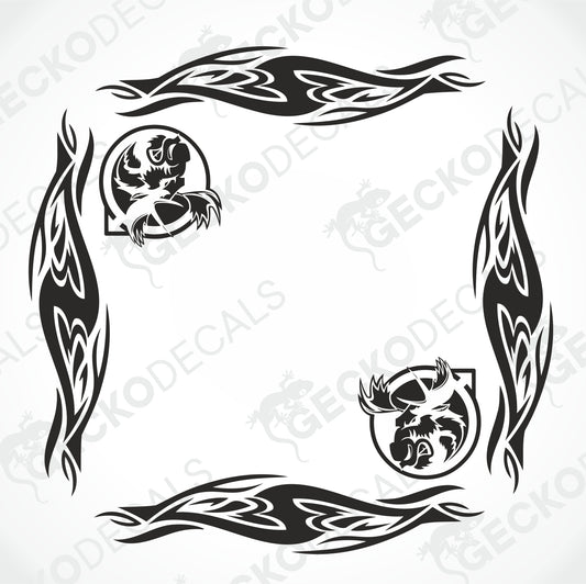VOLVO MOOSE SIDE WINDOW DECALS