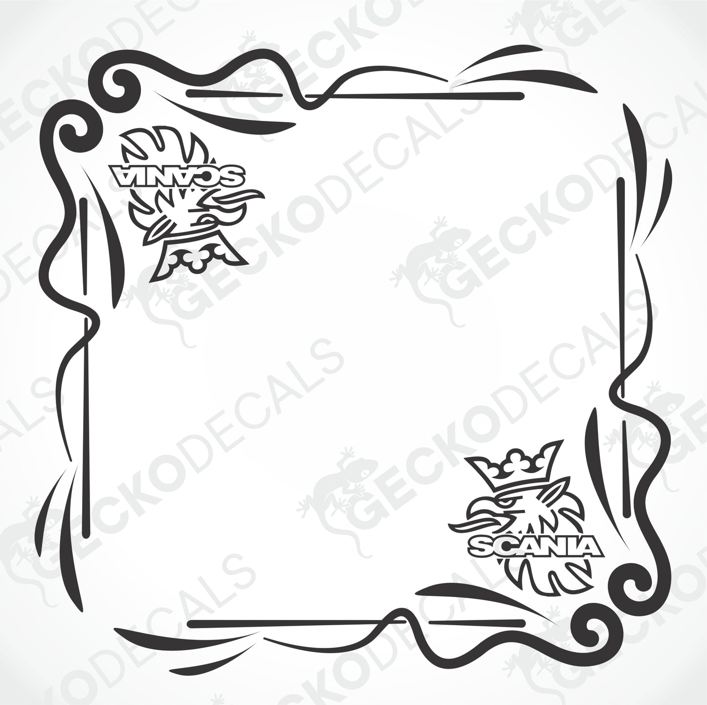 SCANIA SIDE WINDOW DECALS