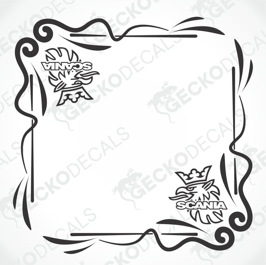 SCANIA SIDE WINDOW DECALS