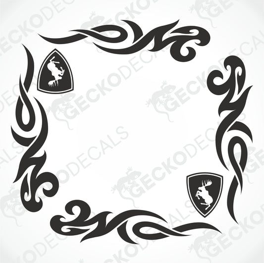 VOLVO TRIBAL SIDE WINDOW DECALS