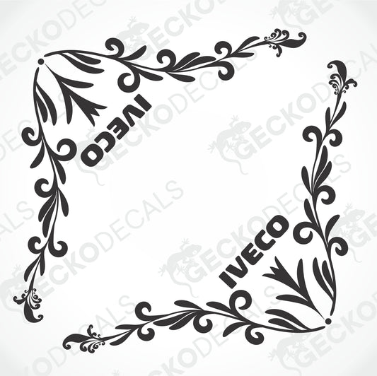 IVECO SIDE WINDOW DECALS
