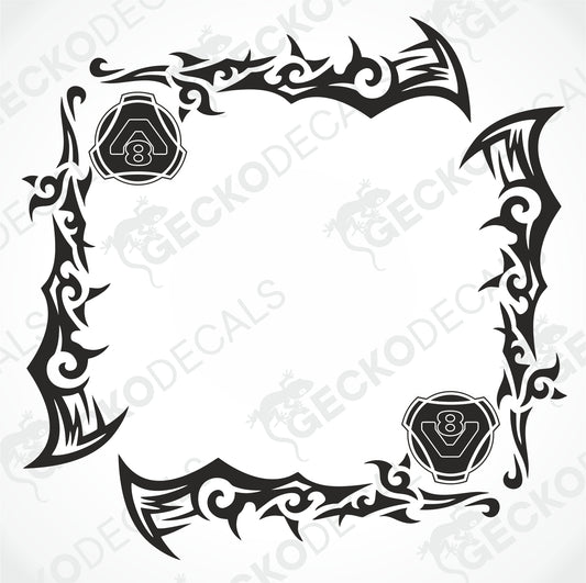SCANIA V8 SIDE WINDOW DECALS