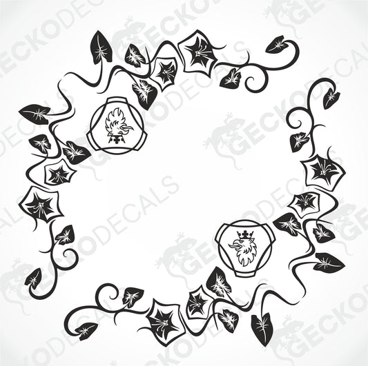 SCANIA FLORAL SIDE WINDOW DECALS