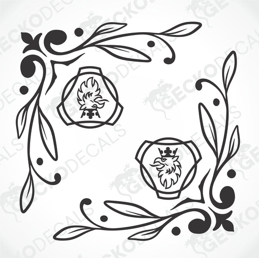 SCANIA SIDE WINDOW DECALS