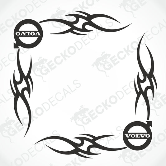 VOLVO TRIBAL SIDE WINDOW DECALS
