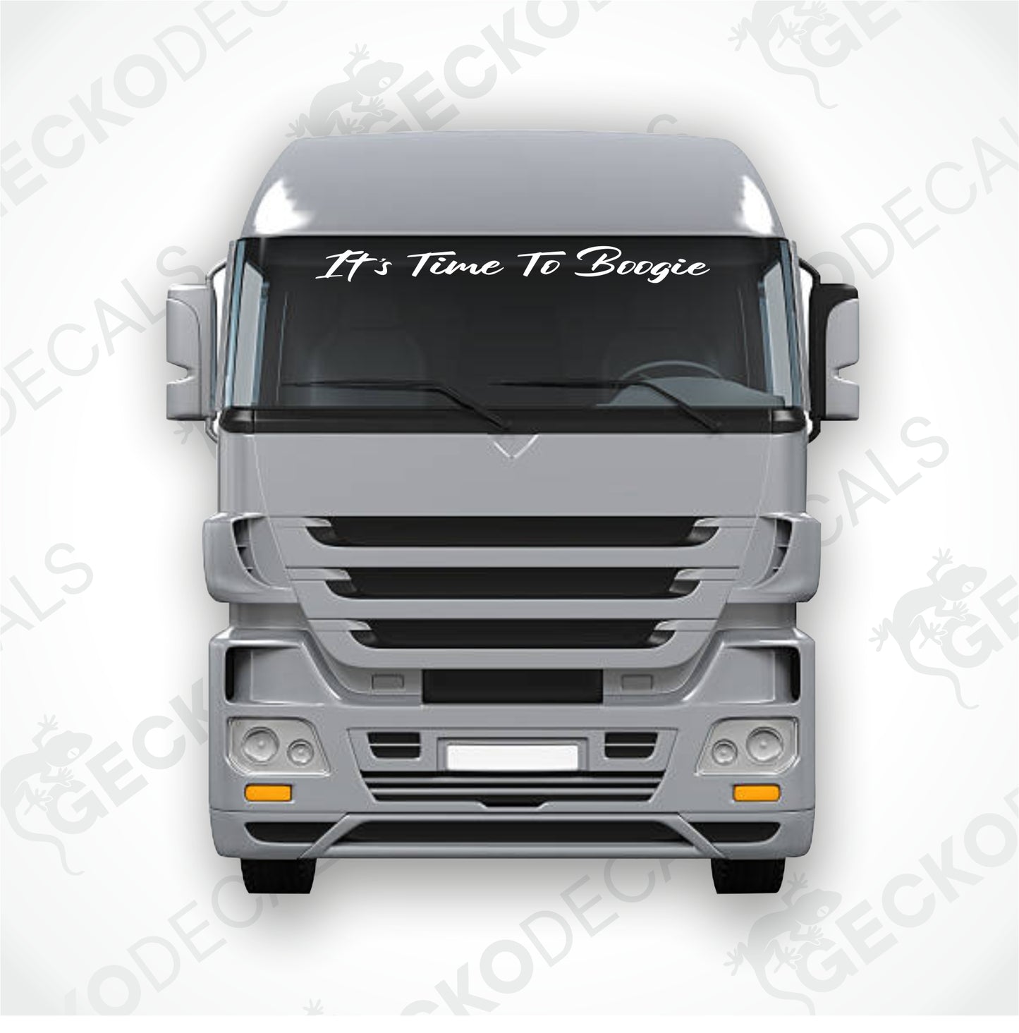 IT'S TIME TO BOOGIE WINDSCREEN DECAL