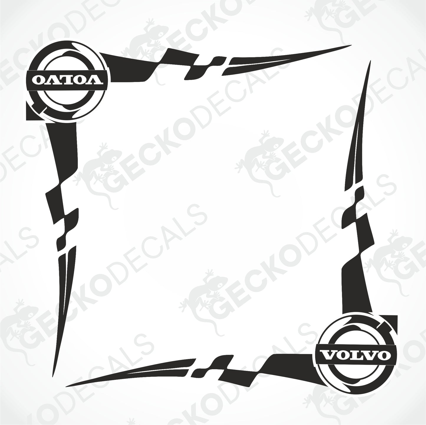 VOLVO TRIBAL SIDE WINDOW DECALS