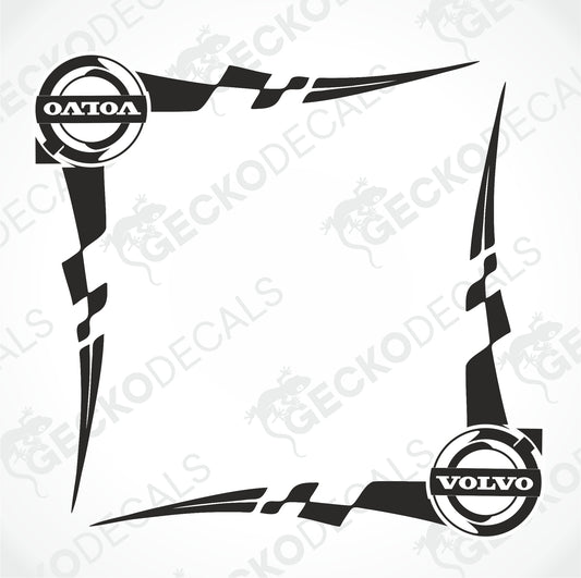 VOLVO TRIBAL SIDE WINDOW DECALS