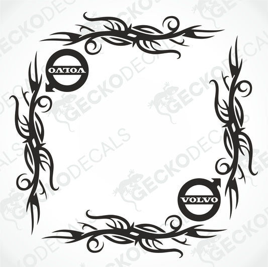 VOLVO TRIBAL SIDE WINDOW DECALS