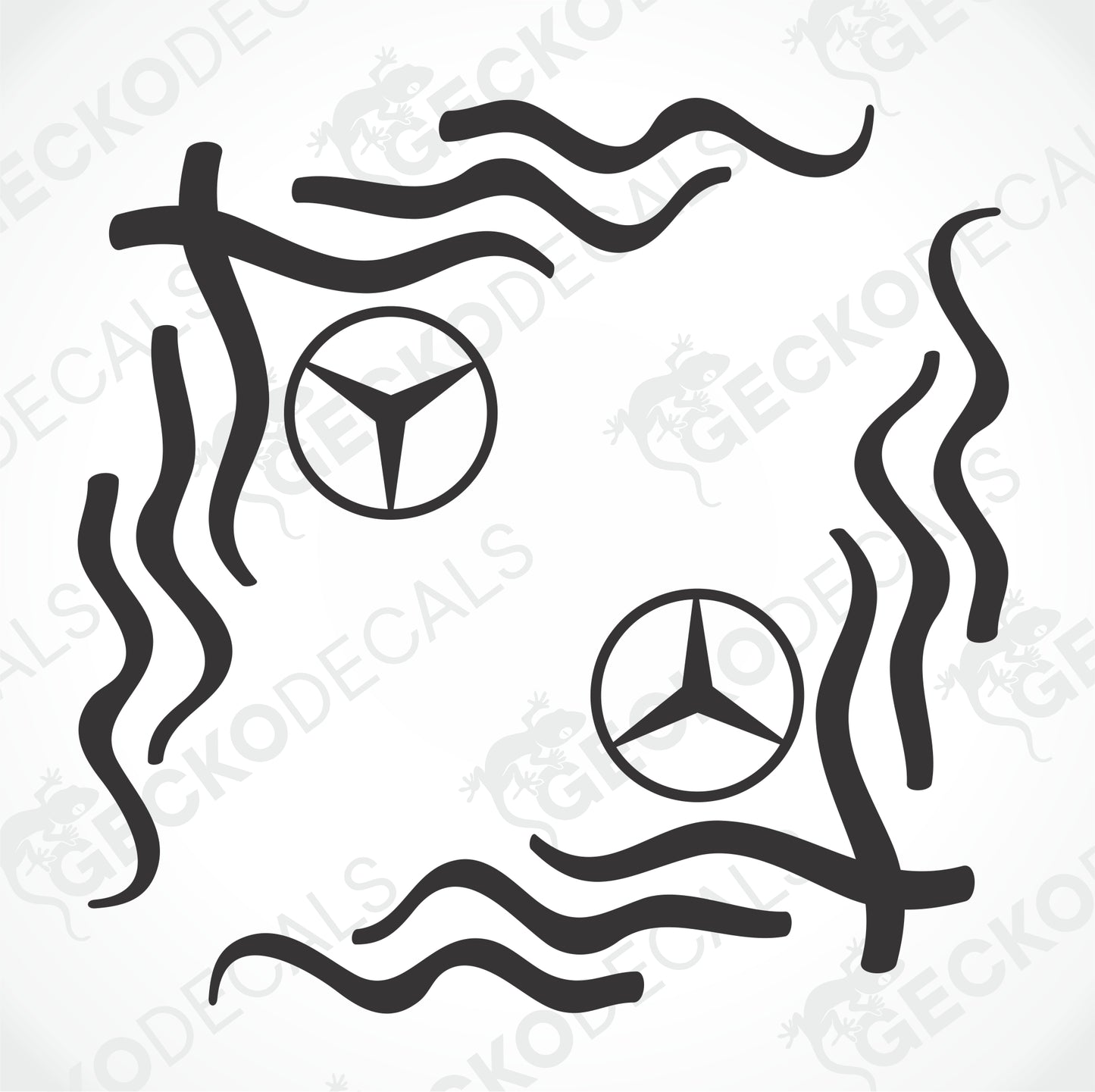 MERCEDES-BENZ DEKALER FÖR SIDORUTA
